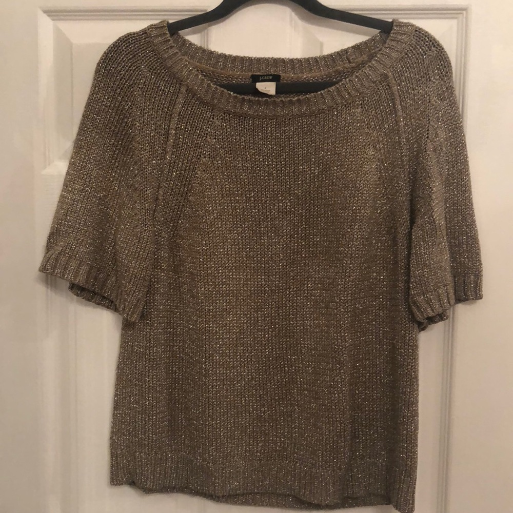 J. Crew beachcomber gold sweater size small